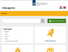 Tablet Screenshot of inburgeren.nl